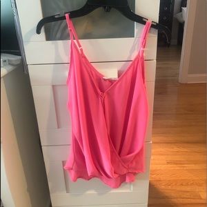 Nordstrom Lush Pink Sheer Tank
